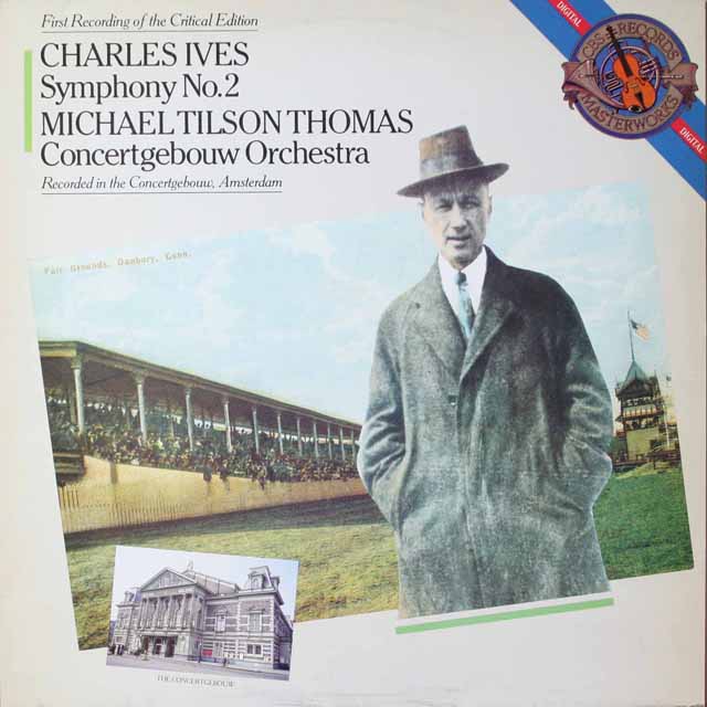 ティルソン・トーマスのアイヴス/交響曲第2番　独CBS　3690　LP レコード