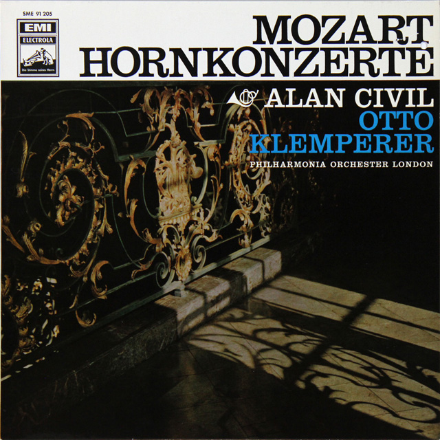 シヴィル&クレンペラーのモーツァルト/ホルン協奏曲第1?4番　独EMI　3290　LP レコード