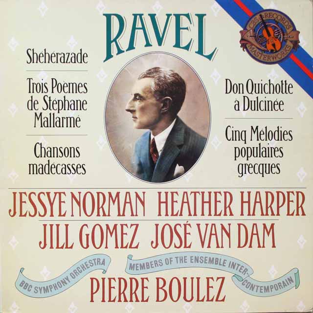 ブーレーズのラヴェル/歌曲集　蘭CBS　3690　LP レコード