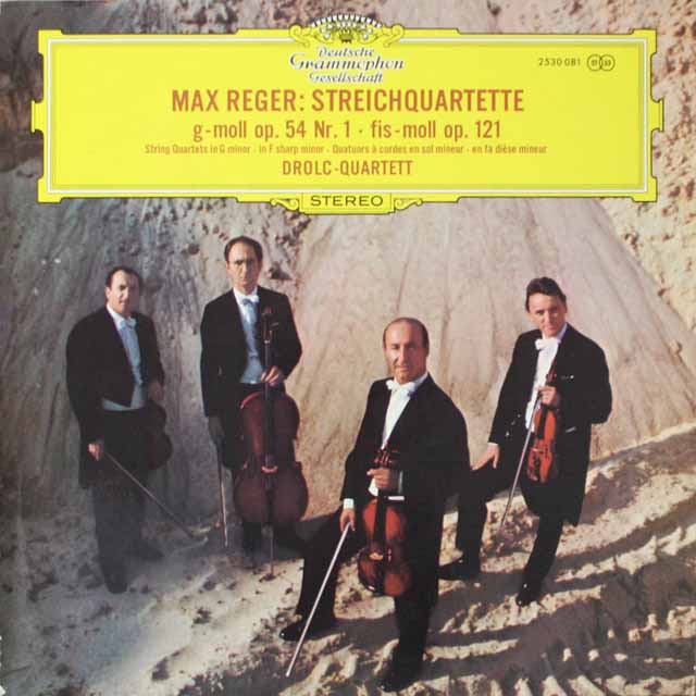 【日本未発売】　ドロルツ四重奏団のレーガー/弦楽四重奏曲　独DGG　3325　LP レコード