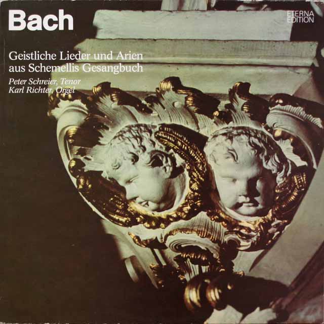 シュライアーのバッハ/「シュメッリ歌曲集」からの歌曲とアリア集　独ETERNA　3797　LP レコード