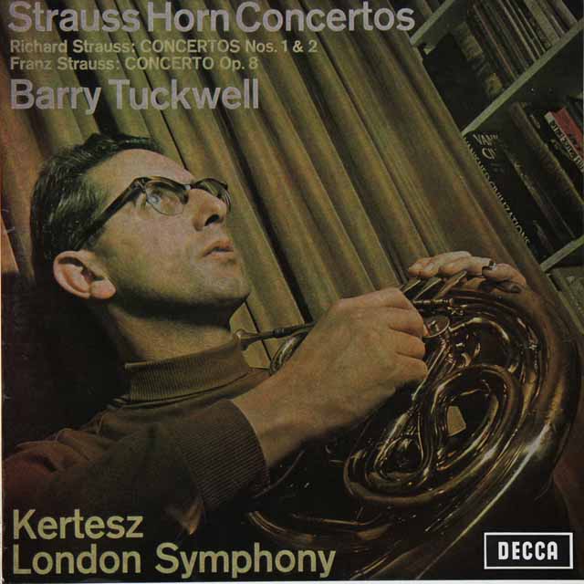 タックウェル、ケルテスのR.シュトラウス/ホルン協奏曲第1、2番ほか　独DECCA　3532　LP レコード