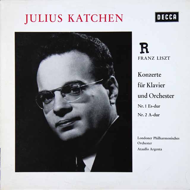 カッチェン、アルヘンタのリスト/ピアノ協奏曲第1、2番　独DECCA　3532　LP レコード