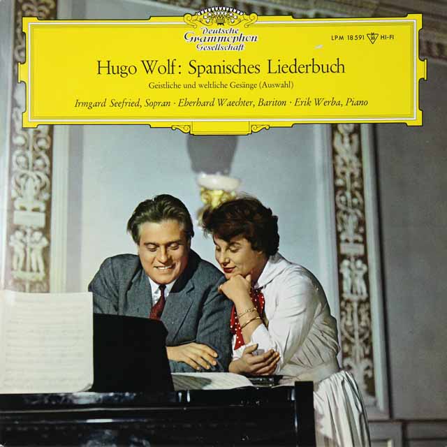 【モノラル】　ゼーフリートらのヴォルフ/スペイン歌曲集（抜粋）　独DGG　3225　LP レコード