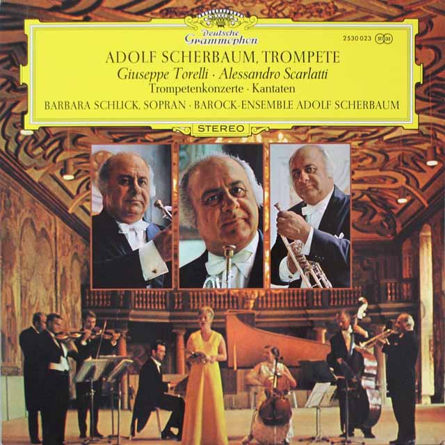 シェアバウムのトレッリ/4つのトランペットのための協奏曲ほか　独DGG　3325　LP レコード