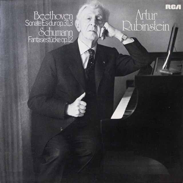 ルービンシュタインのベートーヴェン/ピアノソナタ第18番ほか　独RCA　3795　LP レコード