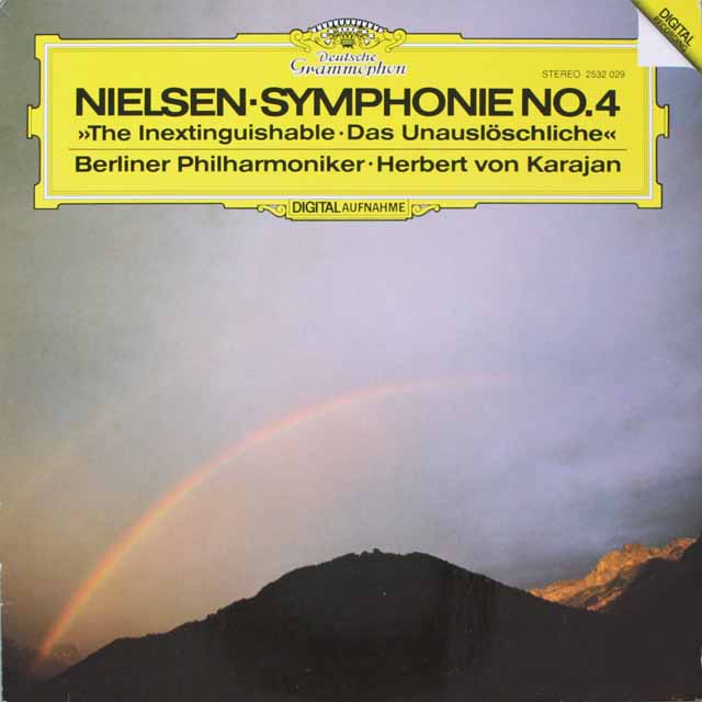 カラヤンのニールセン/交響曲第4番「不滅」　独DGG　3689　LP レコード