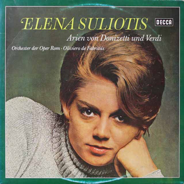 スリオティスのヴェルディ＆ドニゼッティ/オペラアリア集　独DECCA　3401　LP レコード