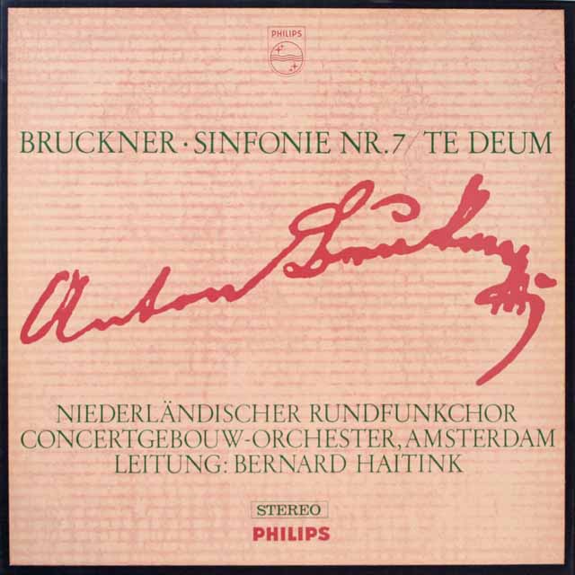 ハイティンクのブルックナー/交響曲第7番　蘭PHILIPS 　2609　LP レコード
