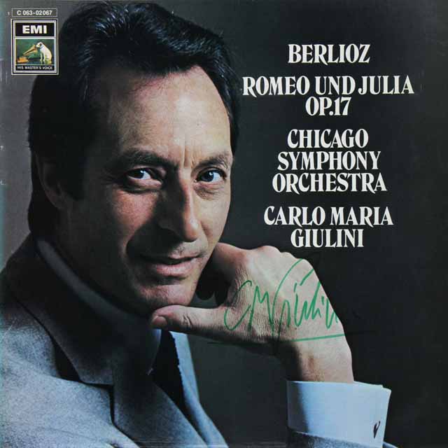 【直筆サイン入り】　ジュリーニのベルリオーズ/「ロメオとジュリエット」　独EMI　3532　LP レコード