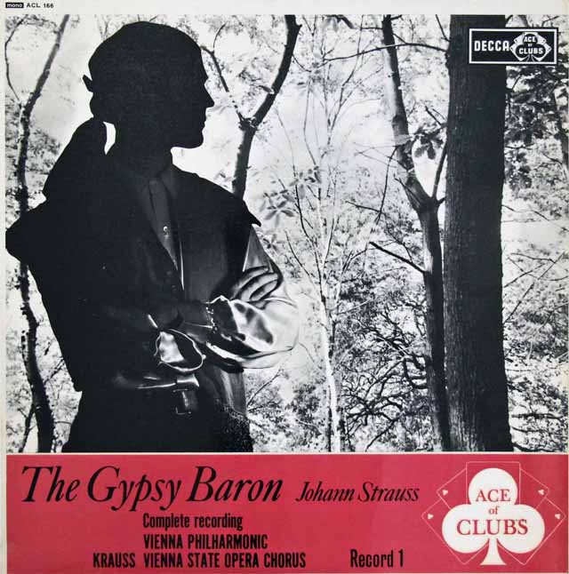 クラウスのJ.シュトラウス2世/「ジプシー男爵」　英DECCA（Ace of Diamonds）　3293　LP レコード