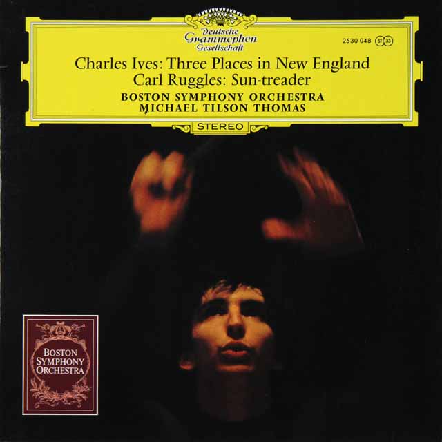 ティルソン・トーマスのアイヴス/ニュー・イングランドの3つの場所　独DGG　3606　LP レコード