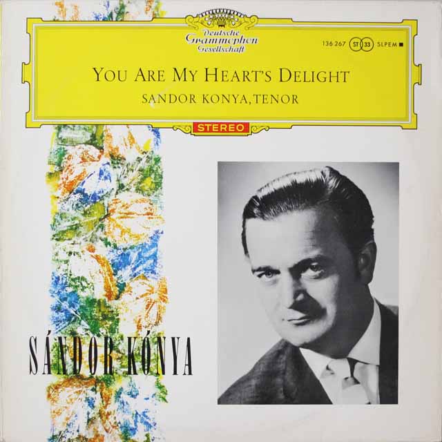 【赤ステレオ、独最初期盤】　コーンヤのアリア集　独DGG　3797　LP レコード