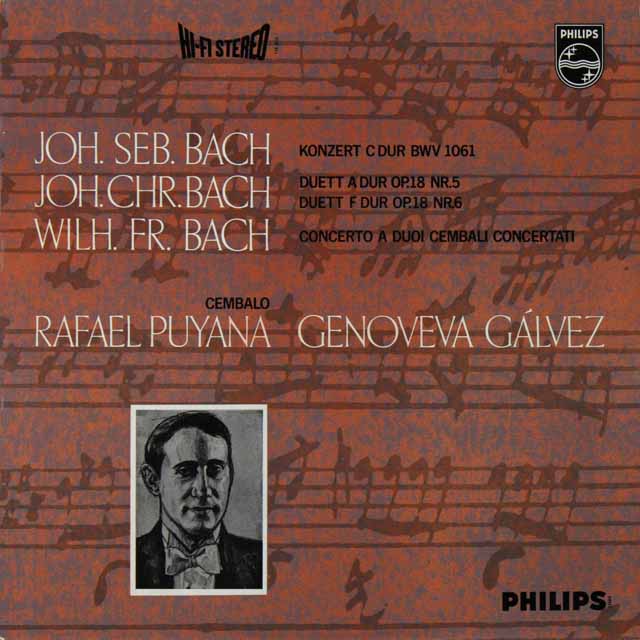 プヤーナ、ガルベスのバッハ/チェンバロ協奏曲ほか　蘭PHILIPS　3606　LP レコード