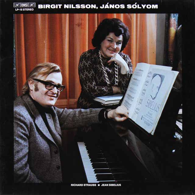 ニルソン、ソリヨムのR.シュトラウス、シベリウス/歌曲集　独BIS　3608　LP レコード