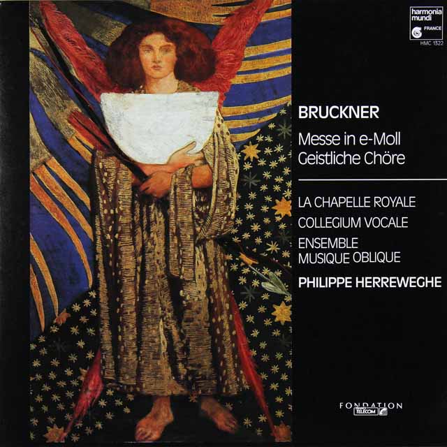 ヘレヴェッヘのブルックナー/ミサ曲第2番ホ短調　独HM　3608　LP レコード