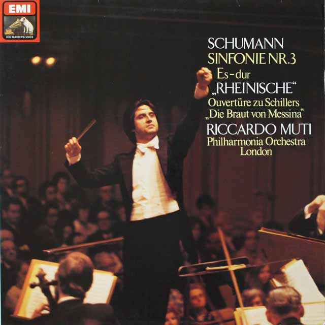 ムーティのシューマン/交響曲第3番「ライン」ほか　独EMI　3688　LP レコード