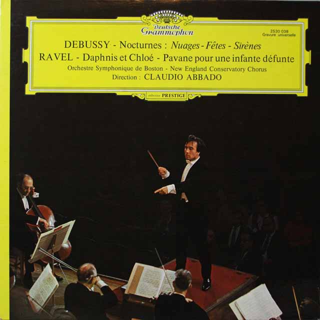 アバドのドビュッシー/夜想曲ほか　仏DGG　3794　LP レコード