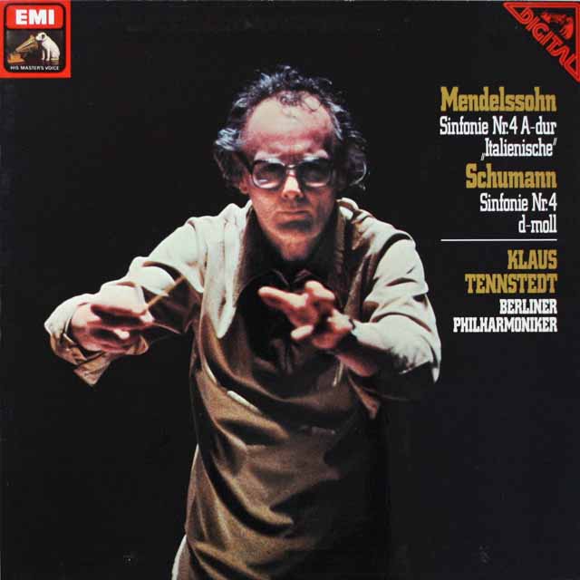 テンシュテットのメンデルスゾーン&シューマン/交響曲第4番　独EMI　3688　LP レコード