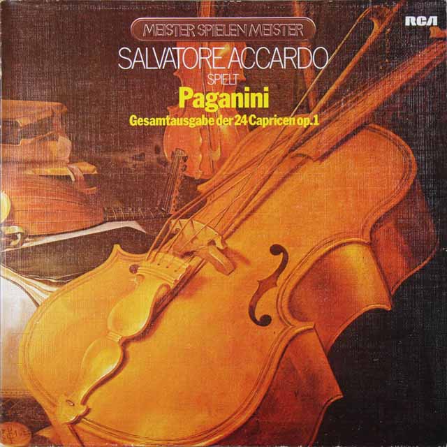 アッカルドのパガニーニ/24の奇想曲　独RCA　3289　LP レコード