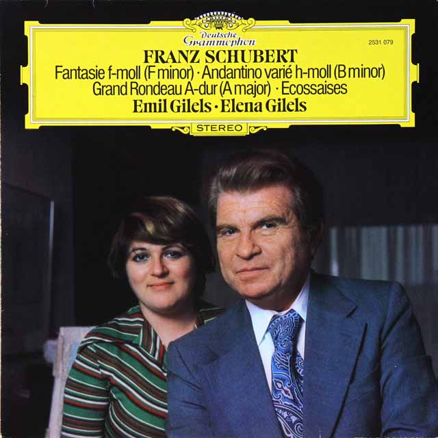 ギレリス親子の「シューベルト名演集」　独DGG　3608　LP レコード