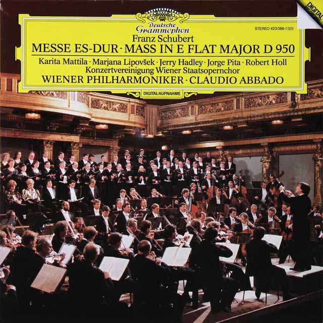 アバドのシューベルト/ミサ曲第6番　独DGG　3608　LP レコード