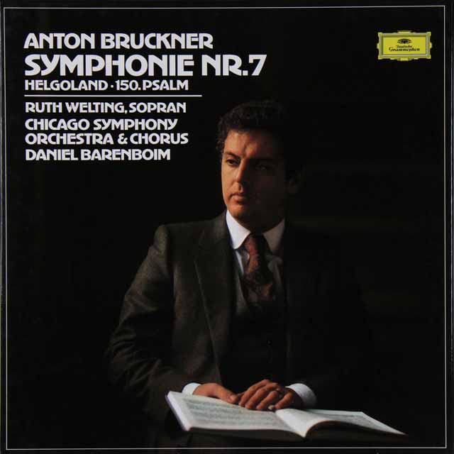 バレンボイムのブルックナー/交響曲第7番ほか　独DGG　3608　LP レコード