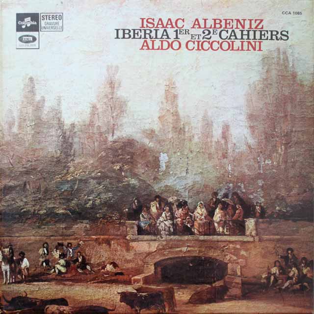 チッコリーニのアルベニス/イベリア第1&2巻　仏columbia　2611　LP レコード