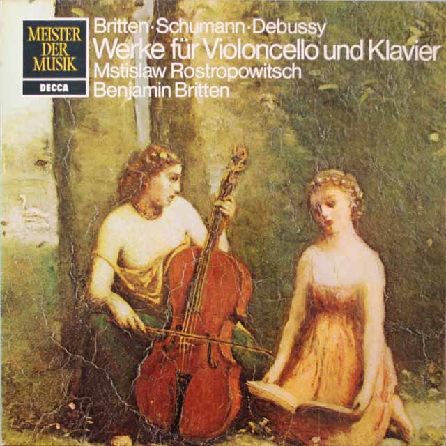 ロストロポーヴィチ、ブリテンのチェロソナタ集  独DECCA　3794　LP レコード