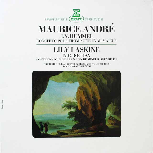 アンドレのフンメル/トランペット協奏曲ほか　仏ERATO　2611　LP レコード