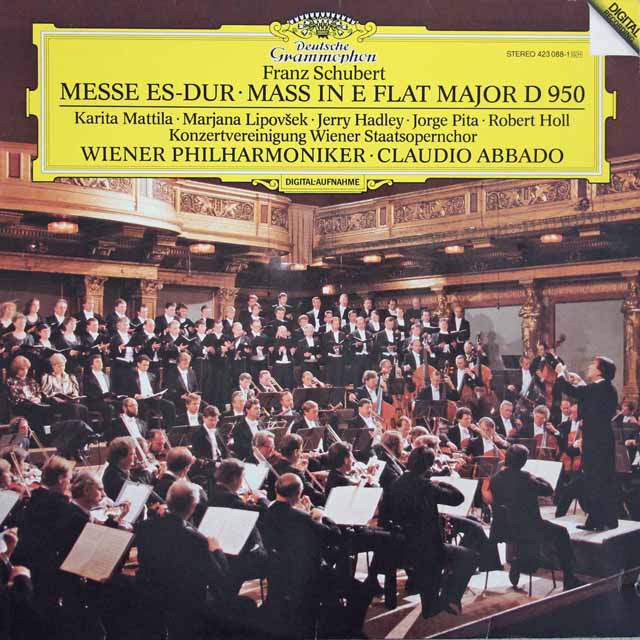 アバドのシューベルト/ミサ曲第6番　独DGG　3612　LP レコード