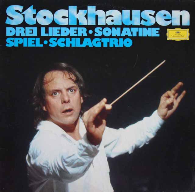 シュトックハウゼンの自作自演/3つの歌曲（1950）ほか　独DGG　3612　LP レコード