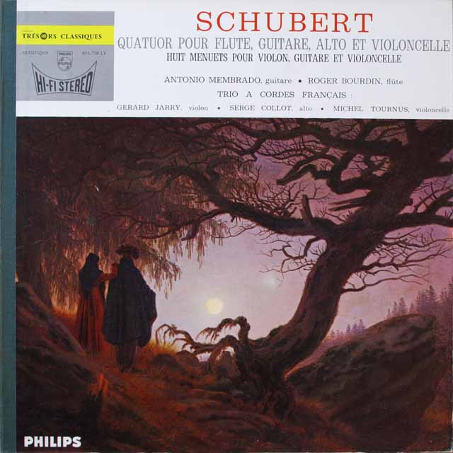 メンブラートらのシューベルト/ギター四重奏曲ほか　仏PHILIPS　3329　LP レコード