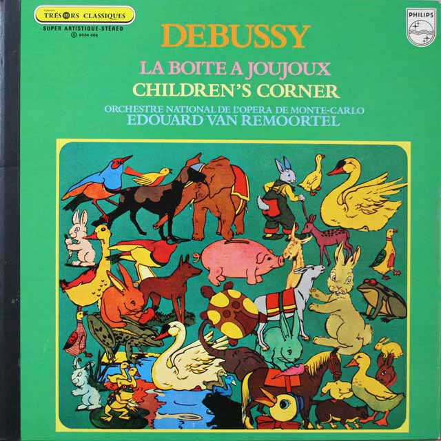 ルモーテルのドビュッシー/「おもちゃ箱」、「子供の領分」　仏PHILIPS　3340　LP レコード