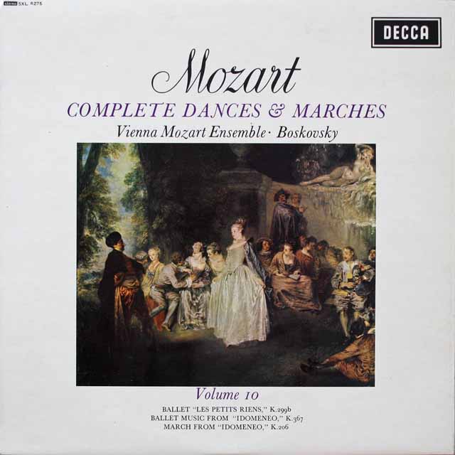ボスコフスキーのモーツァルト/「舞曲と行進曲」(10)　英DECCA　2612　LP レコード