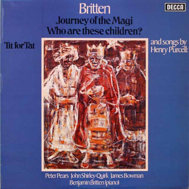 【オリジナル盤】　ピアーズ、ブリテンのブリテン/「この子らはだれか」ほか　英DECCA　3688　LP レコード