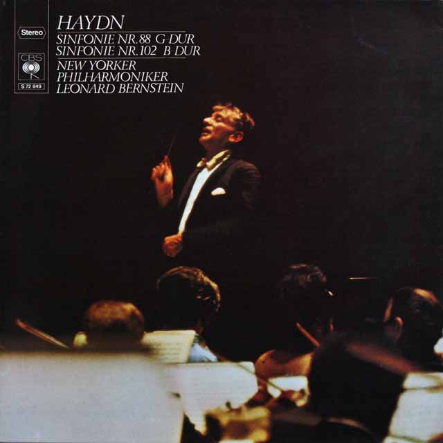 バーンスタインのハイドン/交響曲第88、102番　独CBS　3796　LP レコード