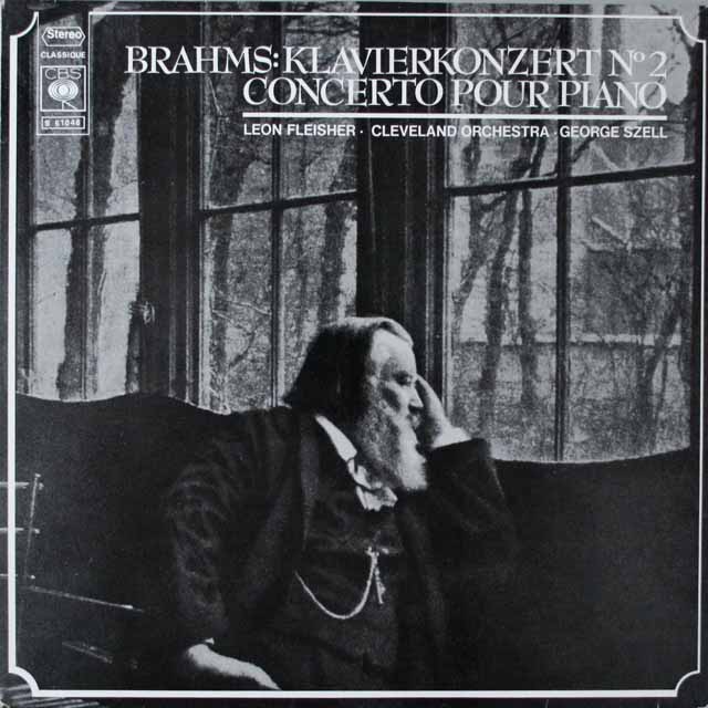 フライシャー、セルのブラームス/ピアノ協奏曲第2番　独CBS　3340　LP レコード
