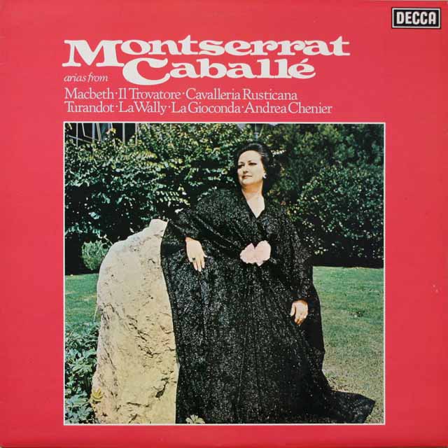 【オリジナル盤】　カバリエの「オペラ・アリア集」　英DECCA　3330　LP レコード