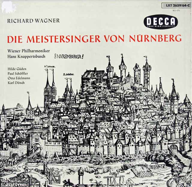 クナッパーツブッシュのワーグナー/「マイスタージンガー」　独DECCA　3286　LP レコード