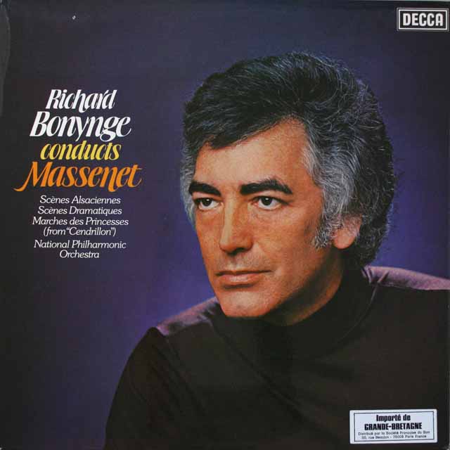 ボニングのマスネ作品集　英DECCA　3796　LP レコード