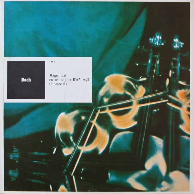 リステンパルトらのバッハ/ マニフィカート、カンタータ　仏CF　3796　LP レコード