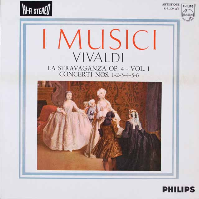 イ・ムジチのヴィヴァルディ/ラ・ストラヴァガンツァ(その1)  仏PHILIPS  2627　LP レコード