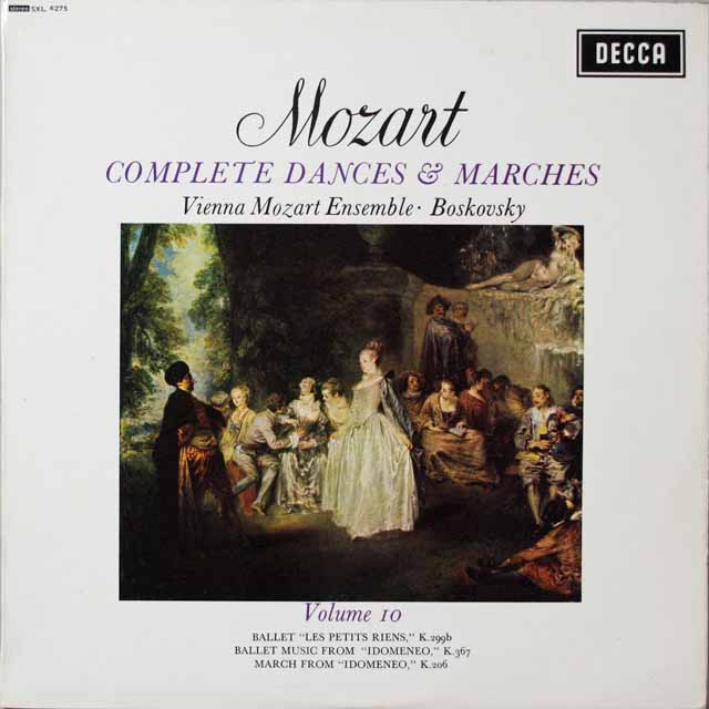 ボスコフスキーのモーツァルト/舞曲と行進曲全集 vol.10　英DECCA　3795　LP レコード