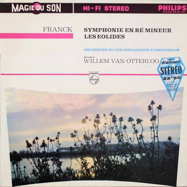 オッテルローのフランク/交響曲 ニ短調ほか　仏PHILIPS　3799　LP レコード