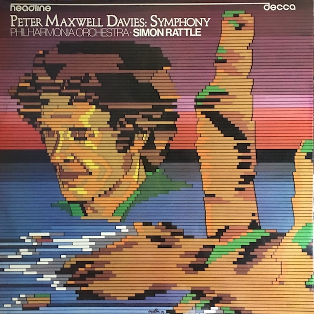 ラトルのマックスウェル・デイヴィス/交響曲　英DECCA　M1701　LP レコード