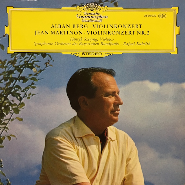 シェリング、クーベリックのベルク/ヴァイオリン協奏曲ほか　独DGG　M1701　LP レコード