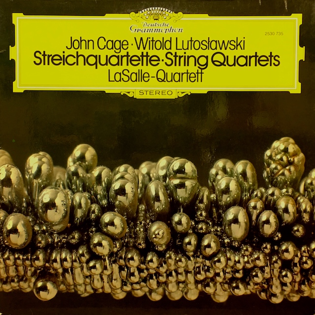 ラサール弦楽四重奏団のケージ&ルトスワフスキ/弦楽四重奏曲　 独DGG　M1701　LP レコード