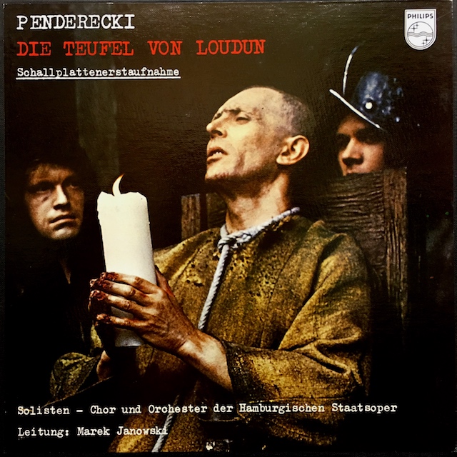 ヤノフスキのペンデレツキ/オペラ「ルーダンの悪魔」全曲  　 蘭PHILIPS　M1701　LP レコード