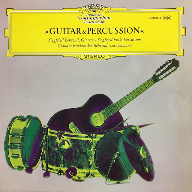 ベーレント、フィンクの自作自演/「ギターとパーカッション」　独DGG　M1701　LP レコード